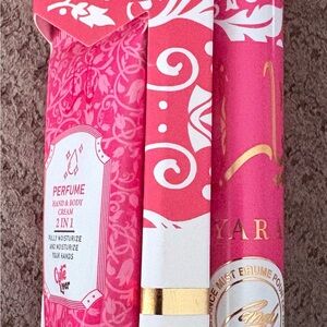Yara candy perfume set with travel size candy spray & lotion